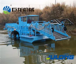 Automatische Aquatic Gras Snijmachine Waterhyacint Harvester Te Koop