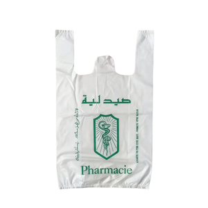 Sacs en plastique HDPE durables pour t-shirts avec impression en gravure, logo personnalisé, poignée en forme <span class=keywords><strong>de</strong></span> gilet - Product Image 4