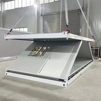 Achat pas cher Mini Petite Cabine Maisons Panneau Préfabriqué Modulaire Minuscule Pliable 20 pieds 40 pieds Conteneur D'expédition Maisons Prêt à Expédier Avec Wh