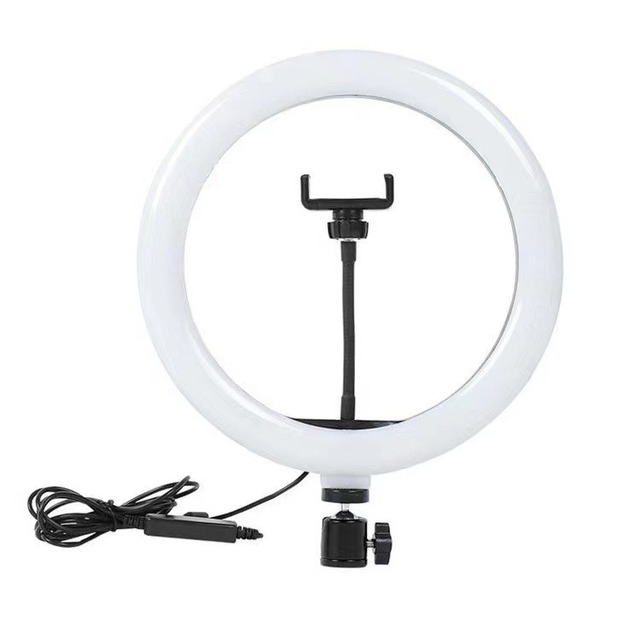 Ring Light With Tripod Stand Indoor Mobile Live Broadcast Makeup Photography Fill Light Night Lamp LED Selfie Ring Light