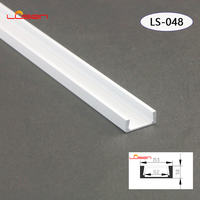 Haute qualité A1506 profilé en aluminium en forme de U montage mural encastré Arc PC couverture LED lumière linéaire pour décorations de plafond