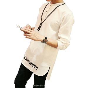 Camisas Casuales de Manga Larga para Hombre, Diseño de Lino Delgado, Estilo Hip-hop, Ropa de Calle, Nueva Colección de Otoño - Product Image 1