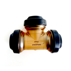 20x20x20 Push Fit Tee, PPSU Push para conectar accesorios <span class=keywords><strong>de</strong></span> plomerí<span class=keywords><strong>a</strong></span> para tuberías PEX, <span class=keywords><strong>cobre</strong></span>, <span class=keywords><strong>CPVC</strong></span>, tuberías <span class=keywords><strong>de</strong></span> - Product Image 1