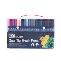 Ensemble de marqueurs d'art à double pointe à base d'alcool, personnalisables pour l'école, en plastique, pour la peinture à l'aquarelle, couleurs personnalisées pour la promotion, cadeau pour adultes et enfants