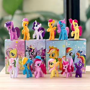 Lot de 12 figurines de dessin animé <span class=keywords><strong>Little</strong></span> Ponys en boîte mystère, jouets pour enfants, collection d'objets d'animation, décoration de gâteau - Product Image 1