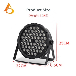 Luces LED Par Can para Escenario AICPOSE, RGB DMX512 3CH/7CH 54x3W, Ángulo de Haz de 25°, Clasificación IP33, Garantía de 2 Años, Iluminación Interior para DJ - Product Image 5