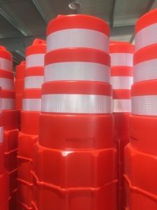 Barreras de Tráfico Llenas de Agua de 1000 mm de Altura, Trafitambos, Bloqueo de Carretera, Tambor de Tráfico Apilable - Product Image 3