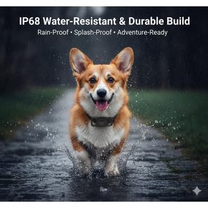 Traceur GPS pour animaux de compagnie AUHKO Noir Bluetooth Suivi en temps réel Application iOS Toutes races - Product Image 5