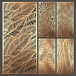 Pared divisoria de habitación colgante decorativa ignífuga impermeable personalizable WPC - Product Image 1