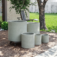 Pots de fleurs multicolores les plus vendus, pots de jardinage d'extérieur, pots en argile fibreuse écologiques avec trou de drainage