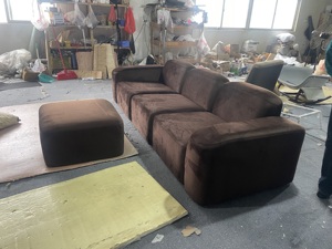โซฟาผ้าสีน้ำตาลไหม้3ที่นั่งแบบแยกส่วนสไตล์มินิมอลโมเดิร์นมินิมอล - Product Image 6