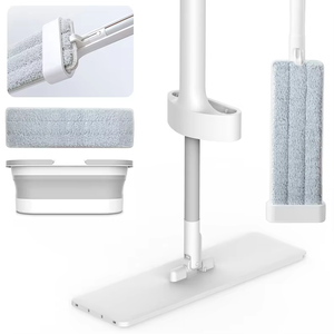 INNOWELL Mop Rotante Senza Mani con Sistema di Strizzatura Automatica, Testa Girevole a 360°, Secchio Incluso per Pulizia Domestica Senza Aloni - Product Image 2