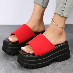 Thick-soled slippers Women Summer New Fish-mouth Open-toe <b>Wedge</b> <b>Sandals</b> Women's Foreign Trade <b>Platform</b> <b>Sandals</b> - Product Image 3