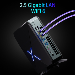 Xcy chơi game mini PC AMD R7 5800H rx6400 <span class=keywords><strong>ddr6</strong></span> 4G 2 DDR4 M.2 SSD kép 2.5g Ethernet mini máy tính để bàn Máy Tính Game Thủ trò chơi - Product Image 4