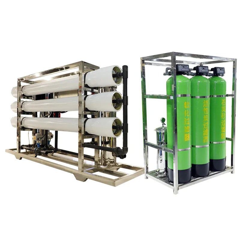 Machines de traitement de l'eau 6000l/h Machines et systèmes de purification pour le traitement de l'eau