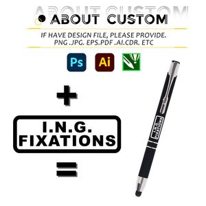 Stylo à bille personnalisé avec logo, stylo en métal avec stylet, stylo à bille promotionnel, vente en gros - Product Image 2