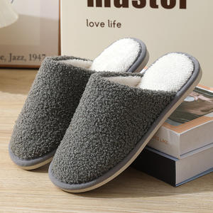 Pantuflas Unisex Ligeras Antideslizantes de Piel Sintética Suave para Interiores, Invierno, Venta Directa de Fábrica, Térmicas, Punta Cerrada, Acolchadas para Otoño - Product Image 5