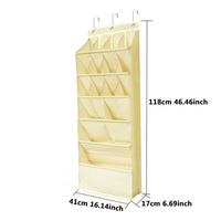 Organizador de Zapatos Colgante con 10 Bolsillos, Bolsa de Almacenamiento para Zapatos, Bolsos, Llaves y Organización del Hogar