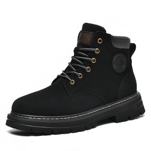 Stivali da Neve e Deserto Martin in Vera Pelle per Uomo e <span class=keywords><strong>Donna</strong></span>, <span class=keywords><strong>Gialli</strong></span>, Taglia Grande, con Rialzo, Resistenti, per Lavoro Invernale - Product Image 4