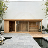 Sauna TRIUNITY de haute qualité à prix abordable, sauna extérieur en cèdre rouge, sauna traditionnel en cèdre à vendre