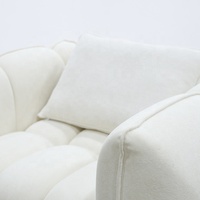 Ensemble de canapés et fauteuils de détente en mousse compressée au design américain moderne et luxueux pour le salon