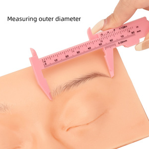 Calibrador Vernier de Plástico de 150 mm, Regla de Medición Reutilizable para Cejas, PMU, Tatuajes, Joyería, Uso Profesional en Estudios de Tatuajes - Product Image 3