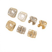 Boutons irréguliers en alliage cousus à la main, style coréen, pour pulls, tricots, trench-coats et manteaux pour femmes (fabriqués en Chine)