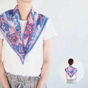 Écharpe et châle élégants en jacquard tissé pour femme, en coton personnalisé, style japonais, très tendance - Product Image 1