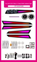 Bande lumineuse d'ambiance pour voiture Mercedes-Benz Classe C W204 2010-2014, accessoires de décoration intérieure LED pour améliorer l'atmosphère