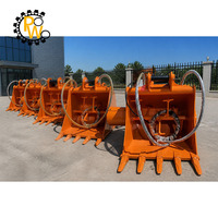 Godet mélangeur de béton hydraulique haute capacité 1m³ certifié CE, robuste et robuste pour excavatrice de 12-16 tonnes