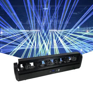 Proyector láser dmx para club nocturno, dispositivo de efecto de deshierbe, 6 ojos, rgb, para dj, discotecas, transferencia de calor