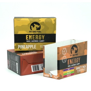 Tùy chỉnh bao bì hộp giấy boxretail Kệ truy cập hàng đầu hiển thị đứng hiển thị sô cô la năng lượng thanh cửa hàng gấp sóng xe - Product Image 2