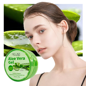 Gel puro de Aloe Vera 100%, etiqueta privada orgánica, venta al por mayor, Exfoliante para aclarar <span class=keywords><strong>la</strong></span> piel para lavado de <span class=keywords><strong>cara</strong></span>, quemaduras solares, calmante - Product Image 1