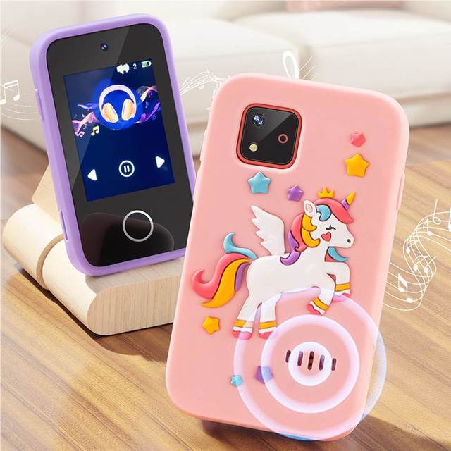 Unicorn Children's Smart Phone Camera Music Game Learning Educational Video MP3 Mobile Phone 2.8-inch Display 600mAh Lithium