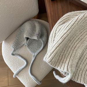 Versión Coreana de Simple 7% gorro de punto de <span class=keywords><strong>lana</strong></span> nueva exposición facial pequeña personalidad de punto gorro para adultos estilo de personaje de Color sólido - Product Image 1