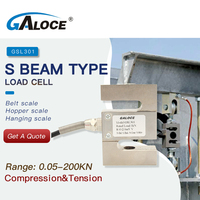 Celda de Carga de Compresión y Tensión Tipo S para Automatización Industrial GSL301 GALOCE, 500 kg, 1 Tonelada, 5 Toneladas