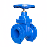 Vanne à opercule à joint rigide avec prix PN16 PN25 DN100 DN250 en fonte ductile, vannes à opercule à bride standard pour l'eau