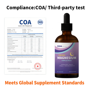 Gotas Líquidas de Magnesio para Niños de Marca Privada OEM con L-teanina, Omega-3, Vitamina B6 y D3 para Vendedores de Comercio Electrónico Transfronterizo - Product Image 5