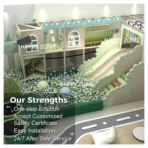 Área de Juegos Interior con Temática Forestal Certificada por AS/TUV/<span class=keywords><strong>EC</strong></span>/<span class=keywords><strong>CE</strong></span>/ASTM para Niños Pequeños con Juego de Juegos Suaves, Arenero, Tobogán, Piscina de Pelotas y Trampolín - Product Image 3