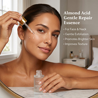 Sérum à l'acide mandélique en marque propre avec acide salicylique et niacinamide, essence exfoliante douce pour le visage, pour équilibrer la texture de la peau
