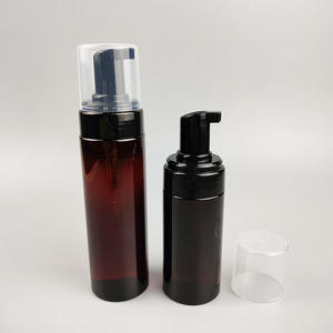 OEM Luxury 100ml 150ml 200ml Amber Foam Pump PET Plastic <strong>Bottle</strong> for Soap with Foam <strong>Pomp</strong> - Product Image 2