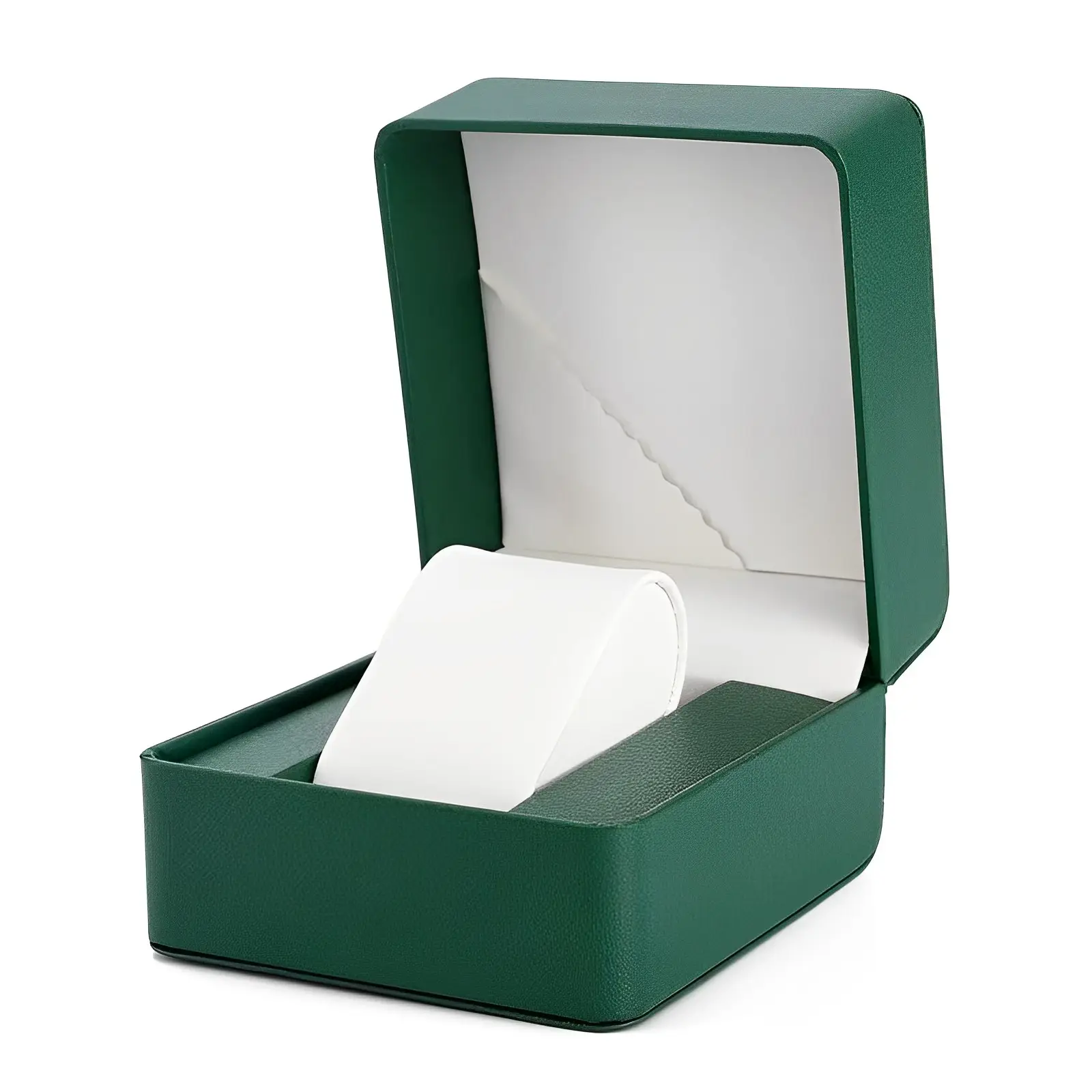 Özel Logo lüks Oem fabrika saat ambalaj kutusu tek yuvası küçük hediye gösteriliyor durumda saatler kutuları depolama Pu deri