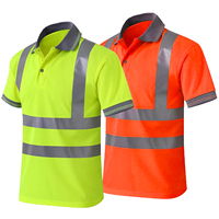 T-shirt polo réfléchissant haute visibilité et vestes de sécurité personnalisables pour femmes avec sangles pour impression sur papier extensible
