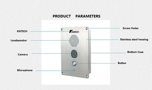 Intercomunicador de teléfono de vídeo Industrial de suministro de fábrica intercomunicador de emergencia a prueba de <span class=keywords><strong>Vandel</strong></span> - Product Image 3
