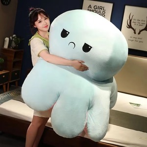 Peluche pieuvre extra large double face à retourner avec rembourrage en coton PP, 31-50 cm, jouet en peluche doux et rembourré, jouet pieuvre doux et original - Product Image 3