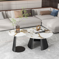 Table basse en métal de luxe léger avec cadre en fer, design moderne et simple, pliable pour petit appartement, salon