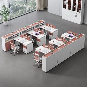 Muebles de Oficina Comerciales para Edificios de Oficinas, Estación de Trabajo con Separador de Escritorio para Personal Multipersonal de Diseño Moderno - Product Image 4