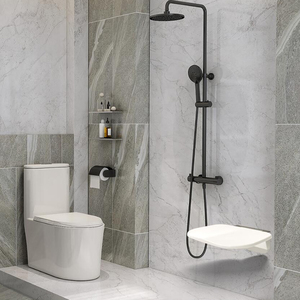 Siège <span class=keywords><strong>de</strong></span> <span class=keywords><strong>douche</strong></span> mural pliable facile Sunten ST001 Hydrorelax en UF ABS NYLON - Product Image 6