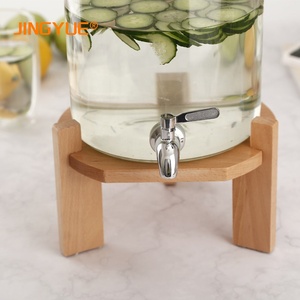 Cilindro de Vidrio de Borosilicato de Grado Alimenticio de 7.5L, Transparente, con Grifo, Tanque de Agua para Té, Cubo Refrescante para Verano, para Fiestas, Hoteles, con Diseño de Nervaduras Densas - Product Image 5