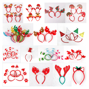 Diademas Navideñas Ecológicas con Diseño Personalizado, Decoración para Fiestas, Santa Claus, Muñeco de Nieve, Oso, Elfo, Reno, Accesorios para Fotos, Artículos Festivos - Product Image 1